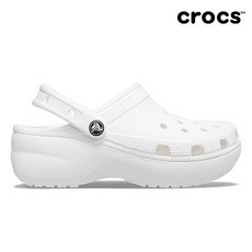 크록스 CROCS 클래식 플랫폼 클로그 우먼 206750-100