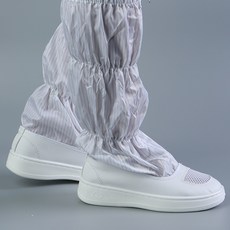 보끔밥상점 방진안전화단화 PU 부츠 장화 먼지가없다 작업장 정전기방지 직 판매, pu 그물을 치다 롱 부츠 46