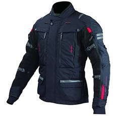 코미네KOMINE 오토바이용 풀 이어 투어링 재킷-라마 II JK-574 1017, 4XL, 블랙