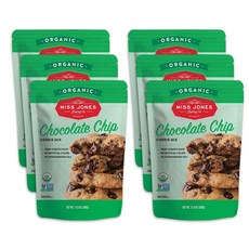 Miss Jones Baking Organic Cookie Mix Non-GMO Veg Miss Jones 베이킹 유기농 쿠키 믹스 유전자 변형 성분 없음 비건 친화적 작, 2.47kg, 1개