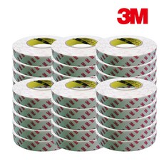 3M 스폰지 양면테이프 흰색 20 mm x 10 m, 30개