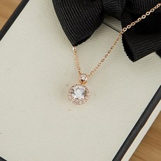 14K 누가 봐도 예쁜 아이템 3부 다이아 크기 꽃방 목걸이