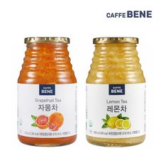 기타 [카페베네] 자몽차1kg+레몬차1kg, 1000g