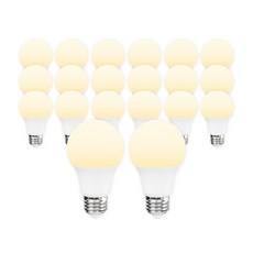 라인라이팅 LED 에코 벌브 8w, 전구색, 20개