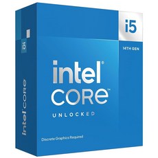 intel 14세대 CPU Core i5-14600K (언록판・GPU 기능부) 14코어20스레드 최대 주파수 5.3GHz, Core™ i5-14600KF - 14600k