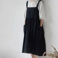 이로다 아침에 앞치마 프릴 면 앞치마 유치원 어린이집 교사용 카페 공방