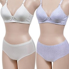 미들맨인터내셔널 꿀땡 베이직 노와이어 누디라인 B컵 브라팬티세트