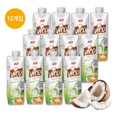 비코리치 100% 코코넛밀크 1L 12팩 VICO 코코넛음료