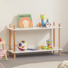 예다움 아린 장난감 선반 원목 교구장 2단 800, 아린선반 2단 800