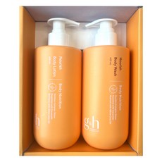 암웨이 지앤에이치 너리쉬 선물세트 바디로션 400ml + 바디워시 400ml
