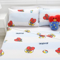 BT21 타타 홑이불 여름이불 얇은이불 캐릭터이불, 혼합