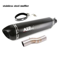 Benelli Trk 502X 2020-2021 슬립 오토바이 배기 시스템 51mm 탈출 머플러 중간 연결 링크 파이프 스테인레, 02 A-560MM