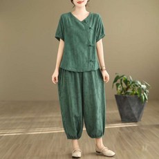 생활한복 세트 여성 개량한복 빅사이즈