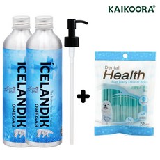 아이슬란딕 헤링 강아지 오메가3 250ml 피모 눈 건강 영양제, 2개