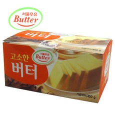 베이킹파티 서울우유 고소한버터 450g-서울우유 가공 무염버터, 아이스박스 구매하지않음