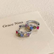 컬러 도파민 귀걸이 여소자 디자인 감각 달콤 쿨 귀걸이 사치 고급감 기질 독특한 귀장식