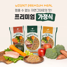 [와즈펫] 강아지 슈퍼프리미엄 가정식 사료 스타터팩 1kg (치킨 400g 오리 300g 연어 300g), 100g, 10개, 연어+오리 - 와락펫푸드