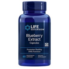 라이프 익스텐션 블루베리 추출물 채식용 60정 Life Extension Blueberry Extract 60 vegetarian capsules배송품질보증, 1개