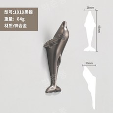 옷걸이 문 벽걸이 옷코트 걸이 신발장 현관 행거 브라켓, 1개, 1019 돌핀 옷걸이 블랙니켈