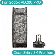 AD200 프로 데칼 스킨 비닐 랩 필름 포켓 플래시 보호 스티커 프로텍터 코트 Godox AD200PRO AD200-PRO, 33)No. 33 - For Godox AD200 PR, 1개