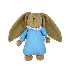 트루셀리에 토끼 딸랑이 아이보리 Trousselier 20cm 봉제인형, 라이트 블루 25 cm - 오가닉애착인형