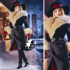 도시 사계절 뉴욕 바비인형 애장풍 Winter in New York Barbie, 1개