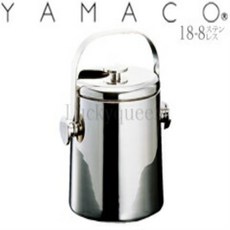 [일본정품수입]야마자키 금속 공업/YAMACO 리치 와인 샴페인 쿨러 5.8L RC-09(기물·와인쿨러·18-8 스테인, 1개, 한개옵션1