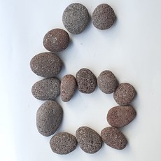 화산에그스톤 붉은색30-60mm 3kg(1봉)
