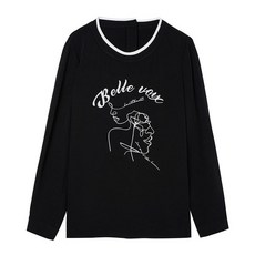 베스띠벨리 괴정 루즈핏 프린트가 이쁜 여름 티셔츠 BCBAE9419BK