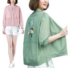 Sichuan래쉬가드 여성 긴팔 자켓 바람막이 점퍼 엄마옷 캐주얼 여름 코트 어머니날 추천