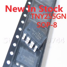 TNY255GN TNY255 SOP-8 SMD 전원 칩 IC 5 개/묶음, 5개