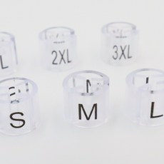 의류매장 사이즈표 옷걸이 투명 링, S, 1개, S