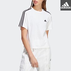 [매장정품] 아디다스 ADIDAS 에센셜 3S 싱글 져지 크롭탑_[HR4913 HR4915]