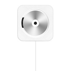 HIFI 아날로그 감성 벽걸이 CD 플레이어 - 사각 CDP - 무인양품st, M39 HIFI 흰색 +스틸 브래킷 + 8G U 디스크