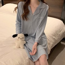 잠옷 큰옷 빅사이즈 캐주얼 따듯한 긴팔 여성용 2023년 파자마