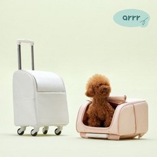 아르르 강아지 고양이 이동가방 고잉백 모음 2color, 로즈/L