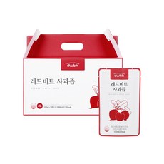 dwbh 국내산 레드비트와 사과 100% 저온착즙 레드비트 사과즙 100ml 50포