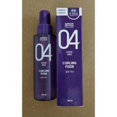 아모스 프로페셔널 컬링 픽서 140ml 셋팅력 컬 스타일 모발윤기 보습효과 정품, 1개