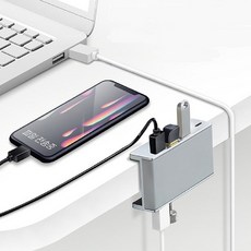 노트북 PC 컴퓨터 USB 멀티 허브 포트 확장 분배기 / 보조 전원 USB3.0 3포트 C타입 1포트 HUB 연결 추천, 1개