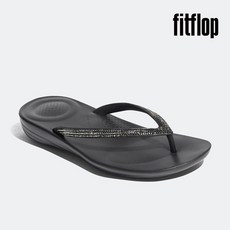 (백화점 상품) 핏플랍 [공식판매처] 아이쿠션 스파클 쪼리 플립플랍 BLACK 1926302