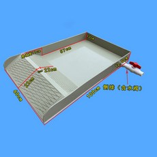 2컬러 거북이사육장 육지 쉼터 챔프크랩 커먼머스크터틀 HS2, 15터틀욕조 100-1베이지+수도