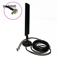 [해외] 4g lte 안테나 18dbi 2x3 m 케이블 확장 ts9 커넥터 화웨이 모뎀 e3131 e586 e589 mf80, 상세내용표시