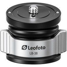 삼각대헤드 휴대용 비디오 개인방송 레오포토 LB38 미니 레벨링 베이스 헤드 38mm 볼 직경 버터플라이 잠금 비틀림 방지 나사 10° 조정 베