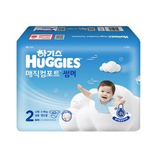 하기스 2024 매직컴포트 썸머 밴드형 기저귀 남여공용, 2단계, 62매