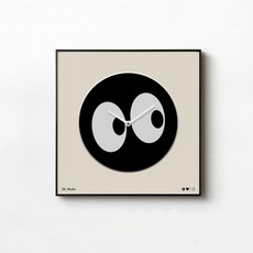 벽시계 북유럽 거실 장식 시계 벽 패션 벽걸이 침실 구글리아이즈 눈, 타 사이즈, 타입A  30x30