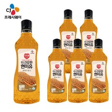 CJ 이츠웰 더 건강한 현미유 100%, 6개, 500ml
