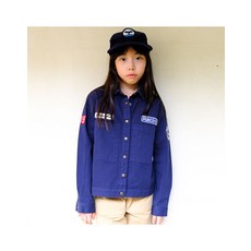 유니온스카웃 COTTON SHIRTS JACKET-NAVY 주니어 셔츠 자켓 - 유니온스카웃