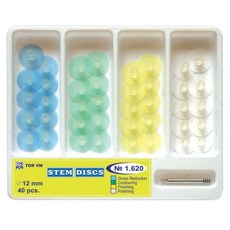 복합 마감 연마 스템 디스크 모둠 kit 12mm 40pcs 맨드릴 TOR, 1개