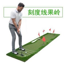 퍼팅레슨골프스윙분석 집에서가정용 홈스크린자 가정용 골프 퍼팅 연습실 초보 그린 연습담요, 02 【0.8x3.5m】그린+5기+6구+1