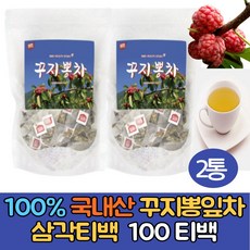 꾸지뽕차100% 국내산 꾸지뽕차티백1g 100T(티백) 삼각티백 꾸지뽕잎차 뽕잎차 구찌뽕차 꾸지뽕잎 구지뽕 침출차 꾸지뽕열매 건강차선물 꾸지뽕잎 추출물 여성 꾸지뽕나무 선물용, 2통, 100개입, 2개, 1g